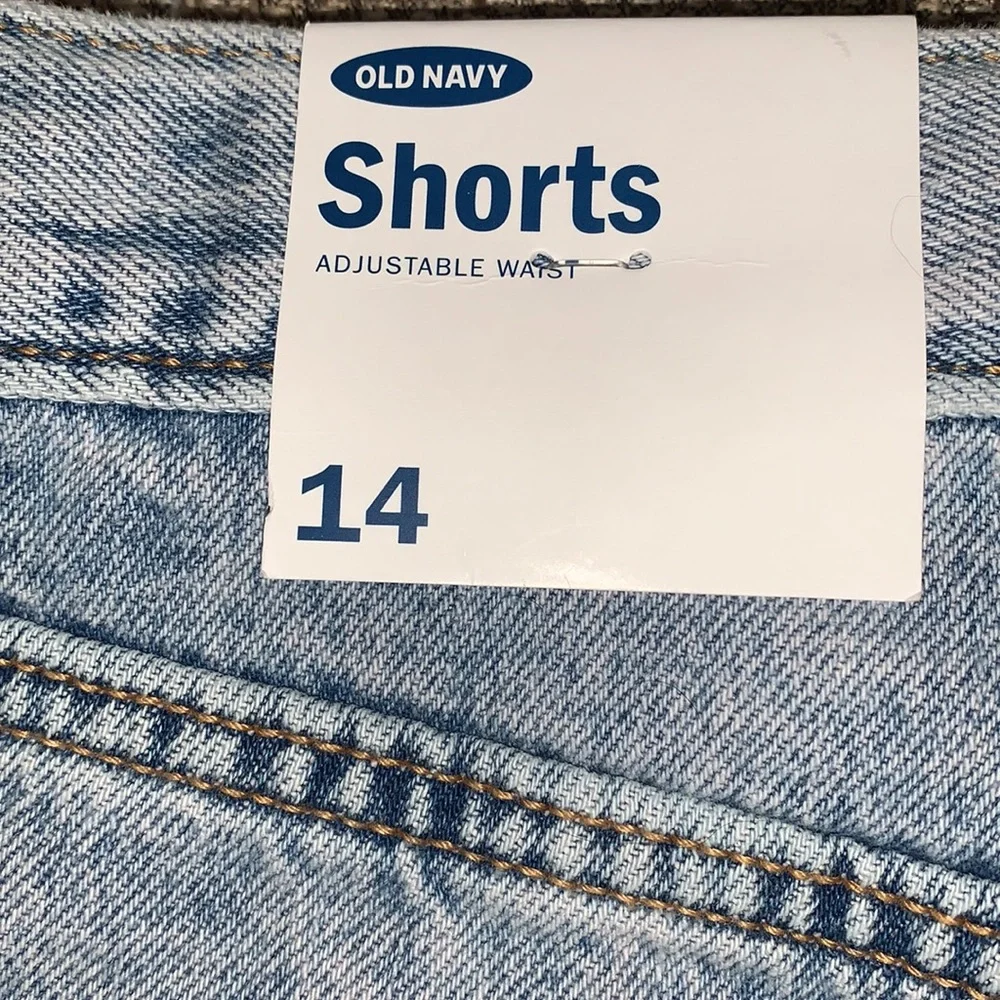 NWT Old Navy Pink Neon Jean Shorts Size 14.